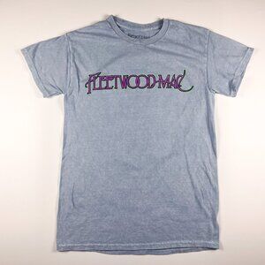 Fleetwood Mac Rock Tee Shirt Rumors Blue 100% Cotton Size Small